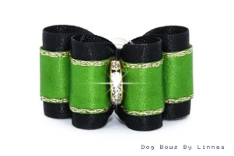 Precious Satin - Green w/ Silver