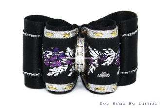Silver Metallic Floral Jacquard Purple