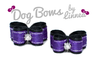 Black Satin w/ Purple Silver Edge DL