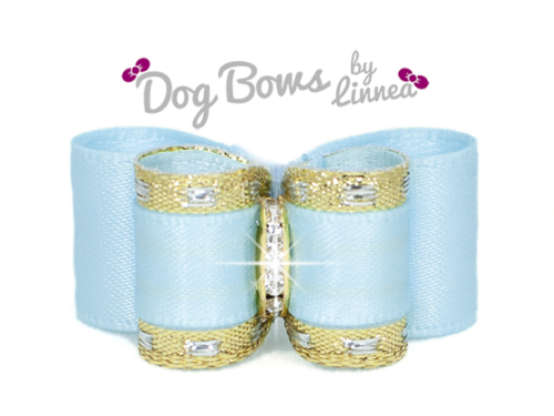 Classic Gold Satin Light Blue