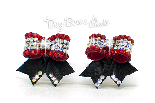 Maltese Pair ~ September Bloom ~ Red