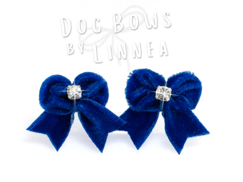 Butterfly Maltese Pair Royal Blue